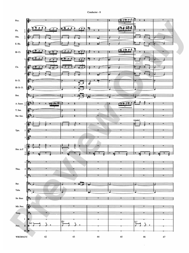 An American in Paris - Concert Band Conductor Score & Parts (Digital Download)