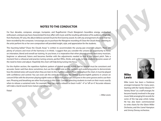 Chase the Clouds Away - Jazz Ensemble Conductor Score & Parts (Digital Download)