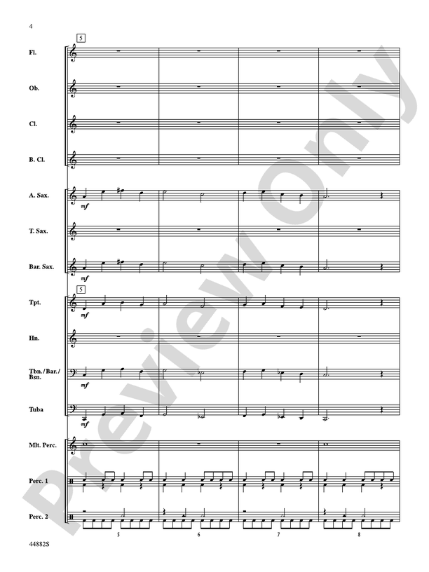 Chant de Noel - Concert Band Conductor Score & Parts (Digital Download)