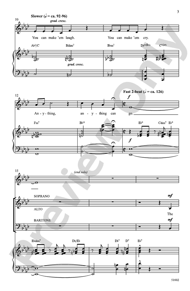 That's Entertainment - SAB Choral Octavo (Digital Download)