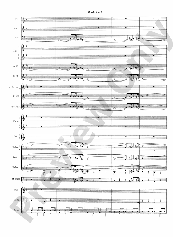 The Pink Panther (Arr. John Edmondson) - Concert Band Conductor Score & Parts (Digital Download)