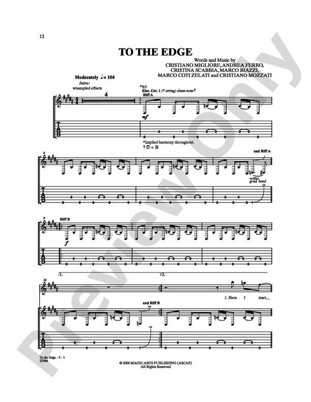 To The Edge - Guitar TAB (Digital Download)