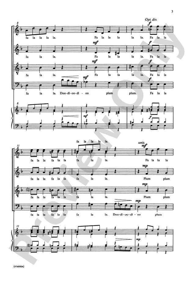 Dance of the Sugar-Plum Fairy (from The Nutcracker Suite) – SATB, a cappella Choral Octavo (Digital Download)