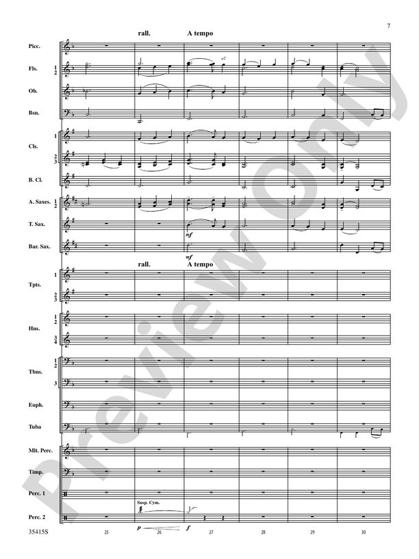 A Hymn Tune Rhapsody - Concert Band Conductor Score & Parts (Digital Download)