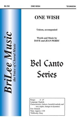 One Wish - Jean Perry|David Perry - Unison BriLee Music Octavo