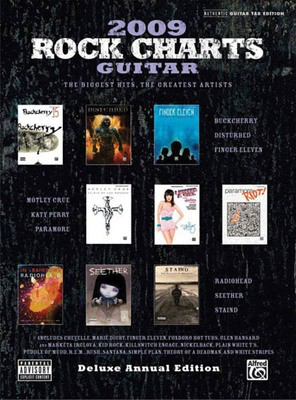 Rock Charts Guitar 2009: Deluxe Annual Edition - The Biggest Hits - The Greatest Artists - Guitar Alfred Music Guitar TAB
