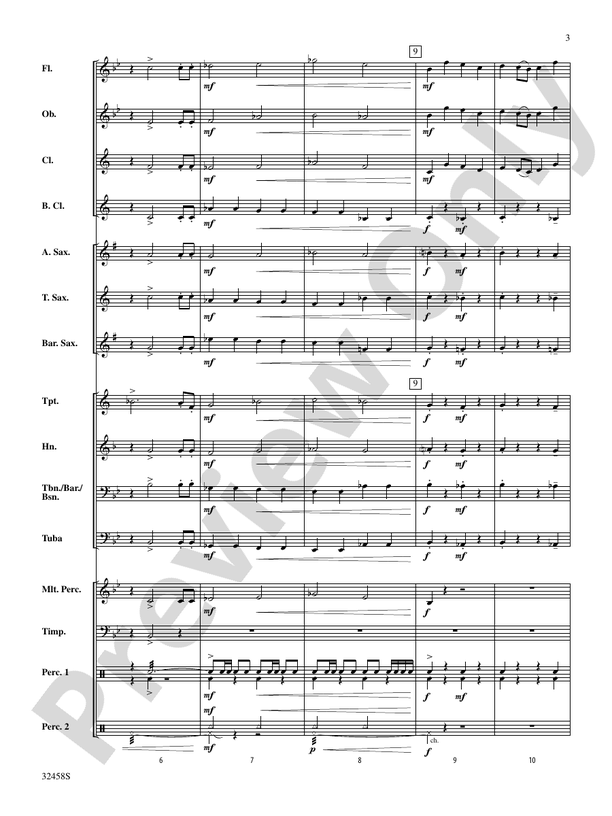 Ovation - Concert Band Conductor Score & Parts (Digital Download)