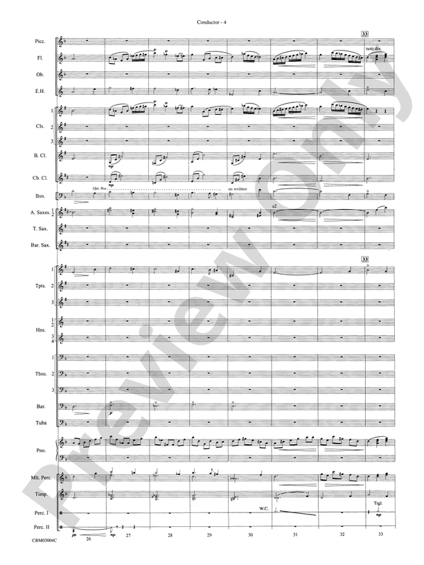 Harry Potter and the Chamber of Secrets, Symphonic Suite from - Concert Band Conductor Score & Parts (Digital Download)