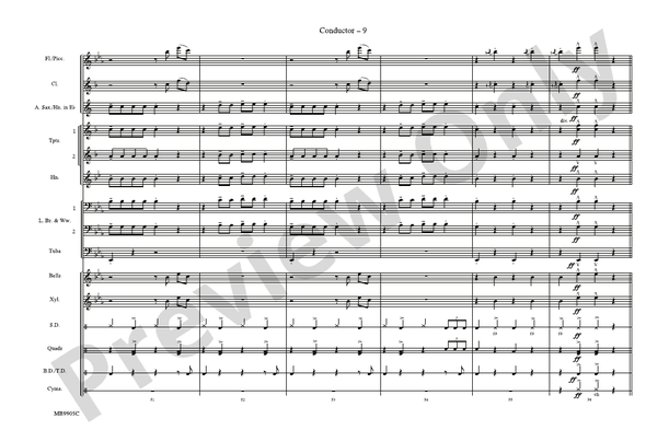 Rockin' Robin – Marching Band Conductor Score & Parts (Digital Download)