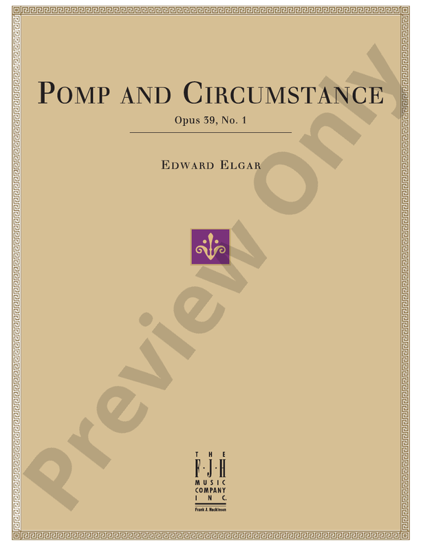 Elgar - Pomp and Circumstance (Op. 39, No.1) - Piano (Digital Download)