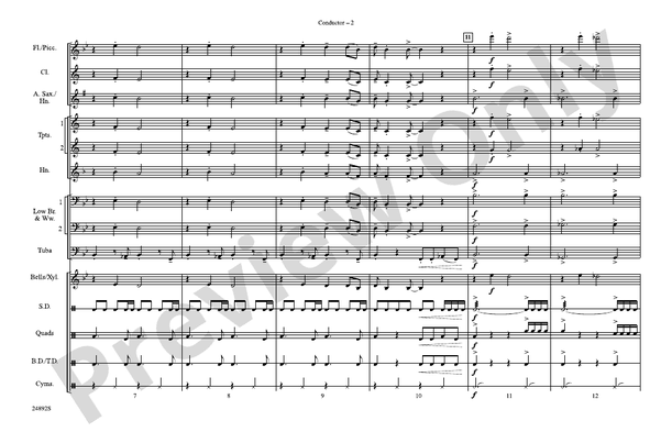 Ready to Go – Marching Band Conductor Score & Parts (Digital Download)