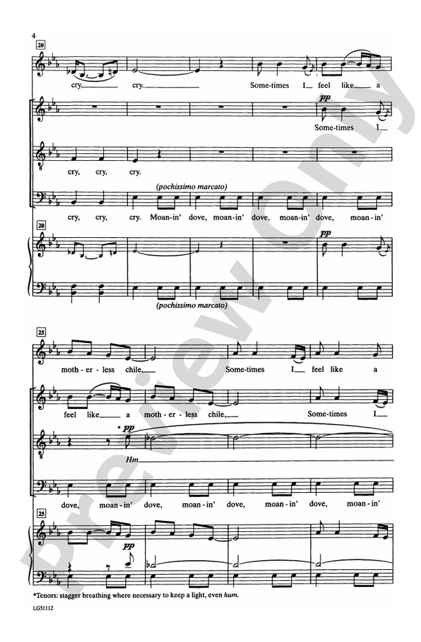 Sometimes I Feel - SATB Choral Octavo (Digital Download)