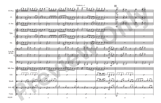Dumb Love – Marching Band Conductor Score & Parts (Digital Download)