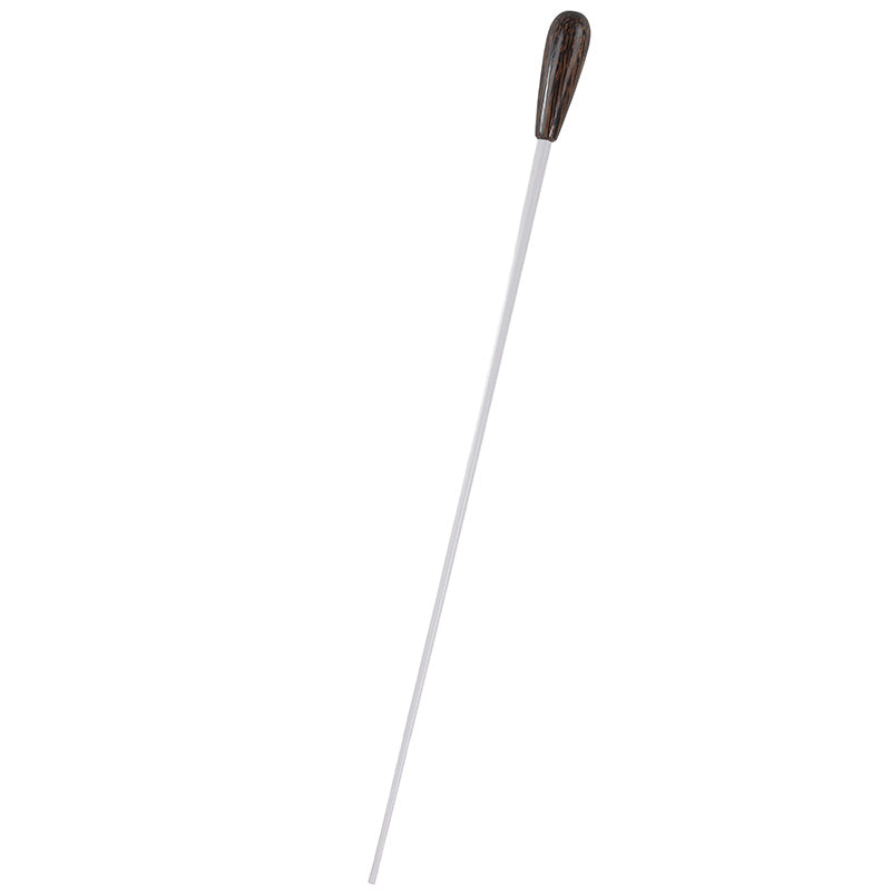 Takt White Conductors Baton with Large Plain Tigerwood Handle 15"
