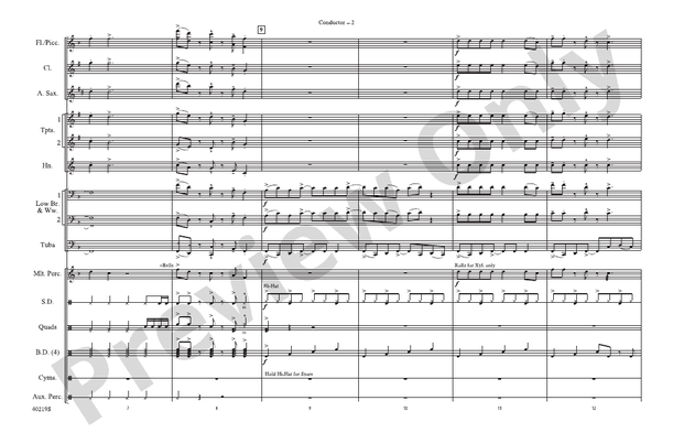 Rockin' Down the Highway – Marching Band Conductor Score & Parts (Digital Download)
