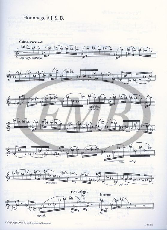 Kurtag - Signs Games & Messages - Violin Solo EMB Z14220