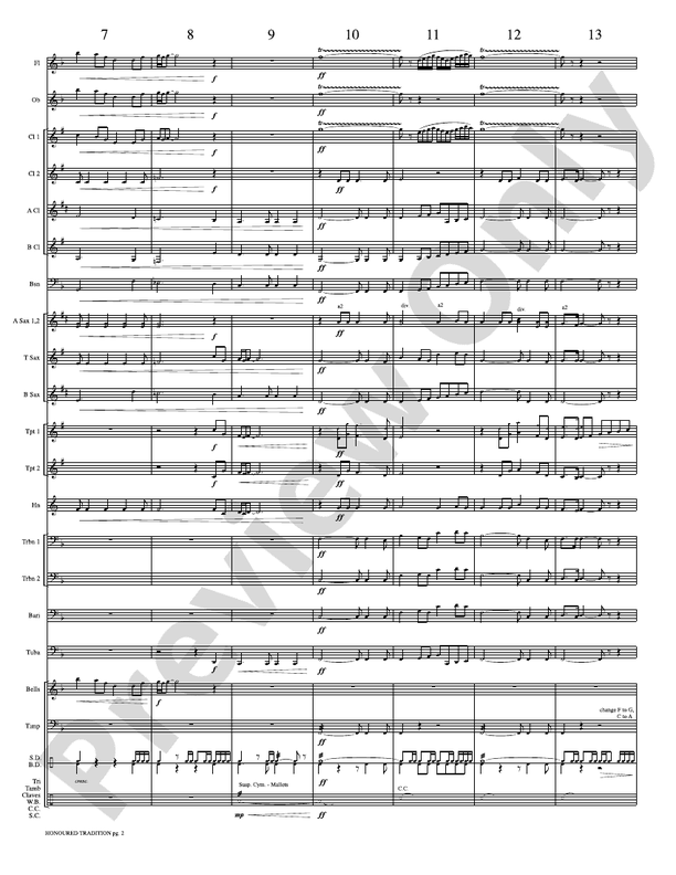 Hooked on Holidays - Concert Band Conductor Score & Parts (Digital Download)