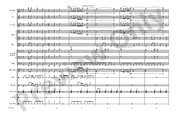 Push It (Arr. Nick Baratta) – Marching Band Conductor Score & Parts (Digital Download)