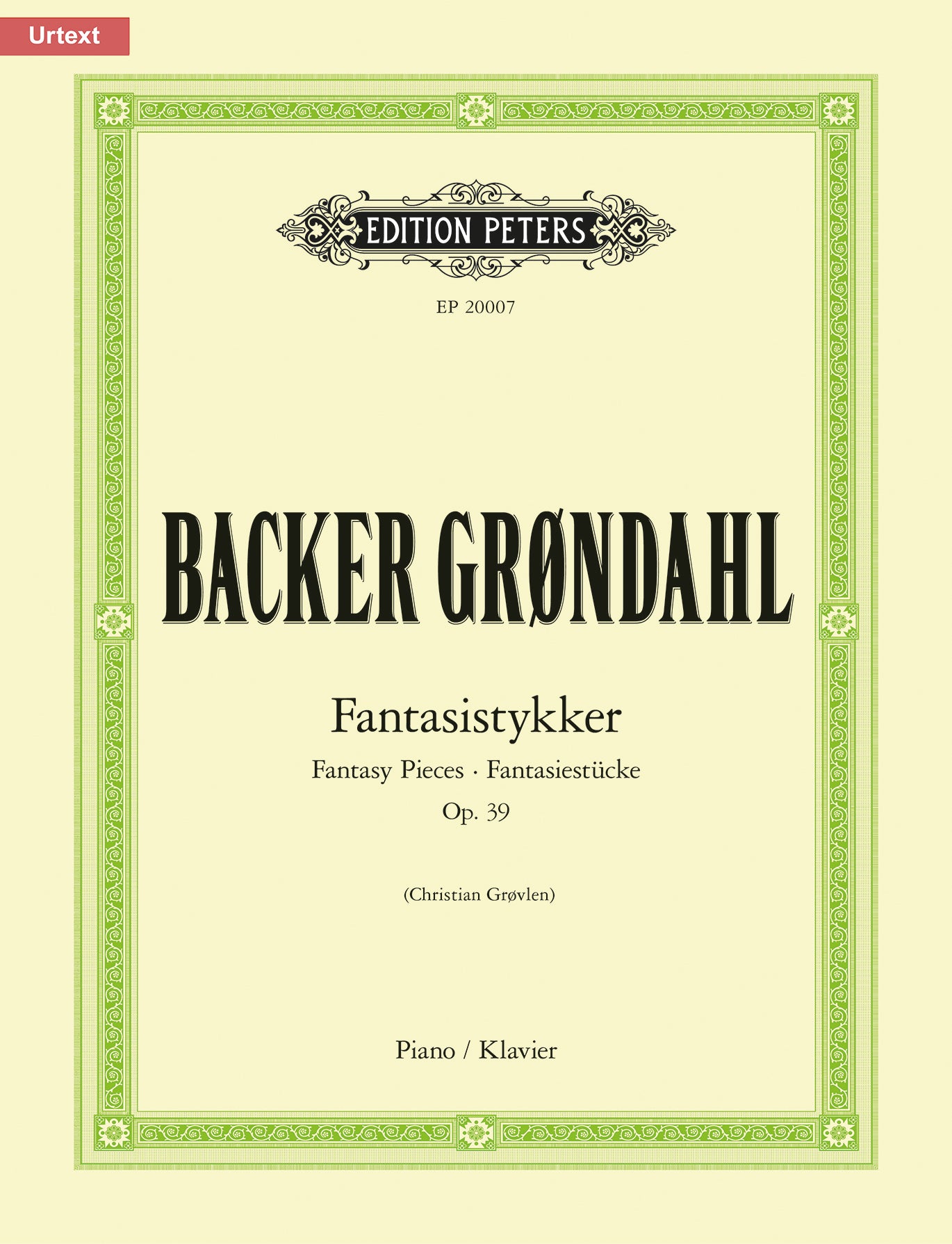 Grøndahl - Springvand (The Fountain) Op.39, No.6 (EP20007) - Piano Solo (Digital Download)