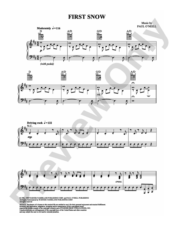 First Snow - Piano (Digital Download)