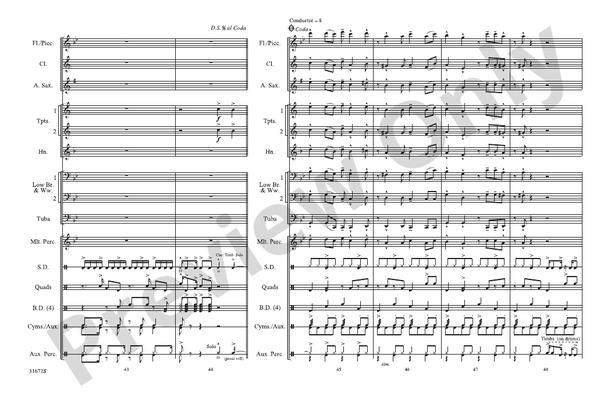 Let's Get Loud – Marching Band Conductor Score & Parts (Digital Download)