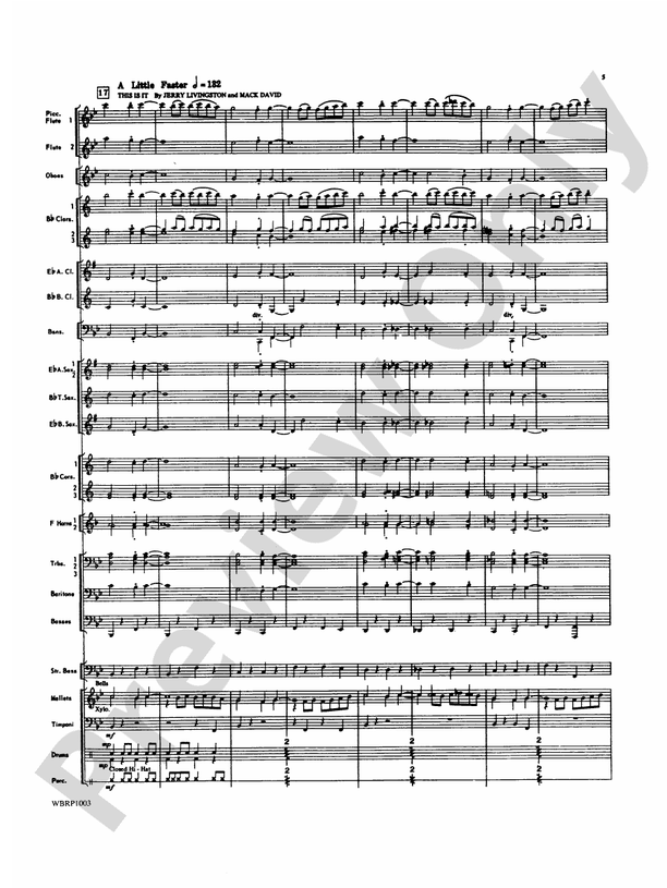 Looney Tunes Overture - Concert Band Conductor Score & Parts (Digital Download)