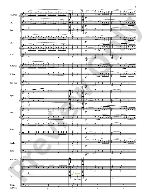 Memor Vita! - Concert Band Conductor Score & Parts (Digital Download)