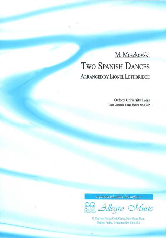 Moszkowski - 2 Spanish Dances - Clarinet Oxford 9780193578111ARCHIVE