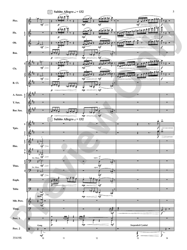 Coyote Falls (from Looney Tunes 3D) - Concert Band Conductor Score & Parts (Digital Download)