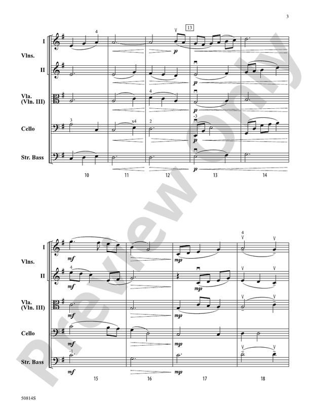 River Valley Waltz – String Orchestra Conductor Score & Parts