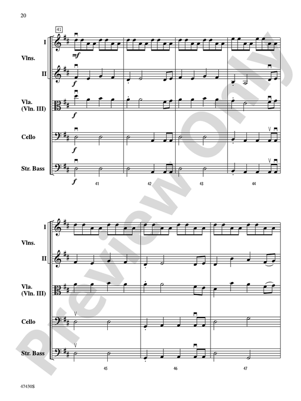 Sky Suite - String Orchestra Conductor Score & Parts (Digital Download)