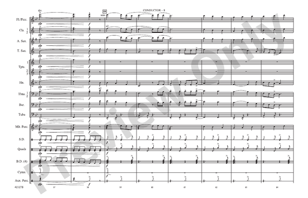 Carry On – Marching Band Conductor Score & Parts (Digital Download)