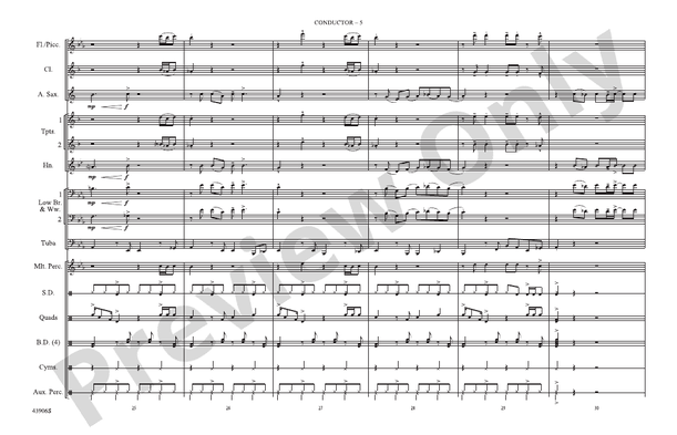 Papa's Got a Brand New Bag – Marching Band Conductor Score & Parts (Digital Download)