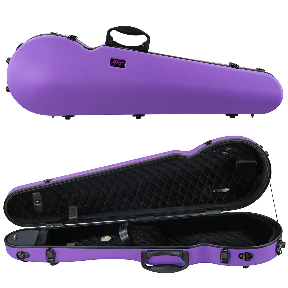 ART Shaped Violin Case 1/2-1/4 Amethyst Purple