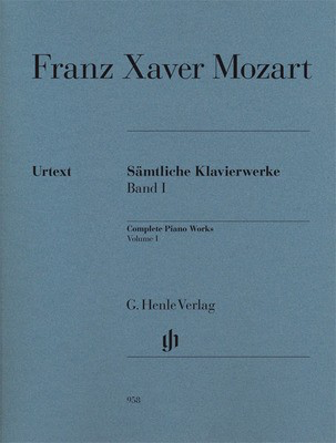 Piano Works Complete Volume 1 Urtext - Franz Xaver Mozart - Piano G. Henle Verlag Piano Solo