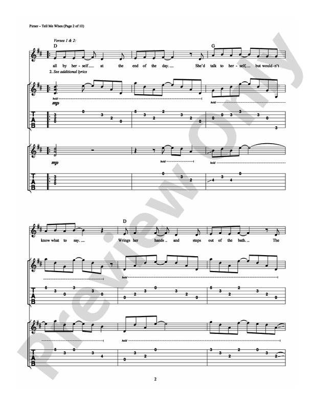 Tell Me When - Guitar TAB (Digital Download)