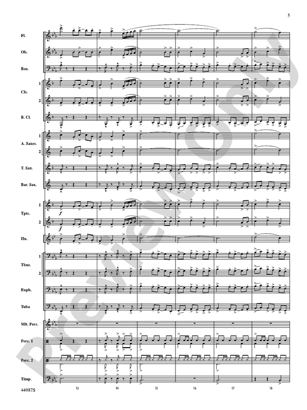 Skydive - Concert Band Conductor Score & Parts (Digital Download)