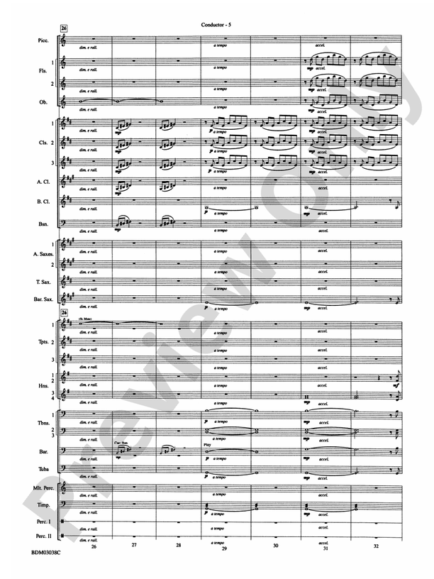 Emperor Waltz, Op. 437 - Concert Band Conductor Score & Parts (Digital Download)