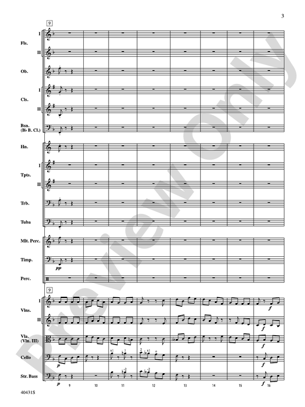 Leroy Anderson's Irish Suite, Part 2 (Themes from) – Full Orchestra Conductor Score & Parts (Digital Download)