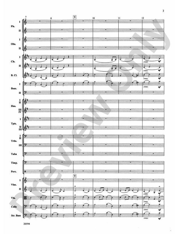 Symphony No. 9 (Fourth Movement) – Full Orchestra Conductor Score & Parts (Digital Download)