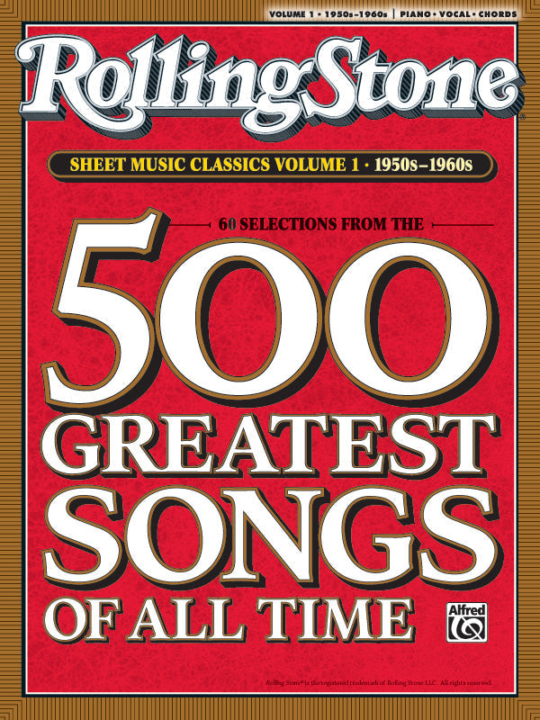 Rolling Stone Sheet Music Classics 1 1950-60s PVG