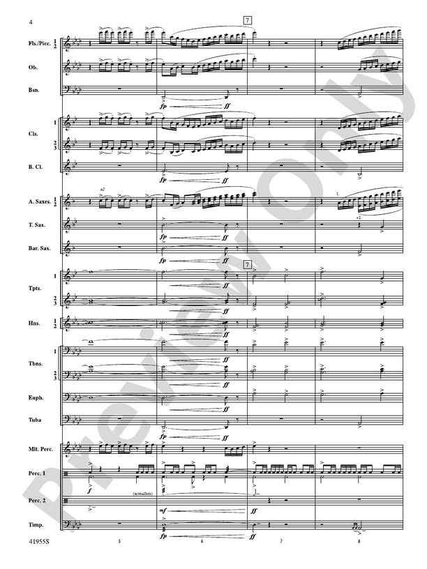 Overture to a New Horizon - Concert Band Conductor Score & Parts (Digital Download)