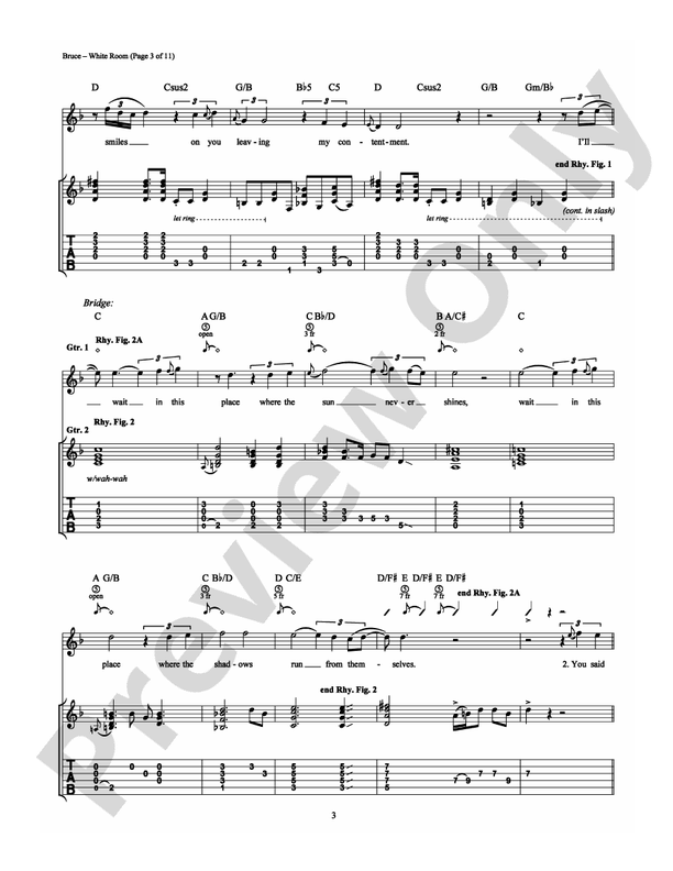 White Room - Guitar TAB (Digital Download)