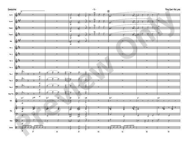 This Can't Be Love – Jazz Ensemble Conductor Score & Parts (Digital Download)