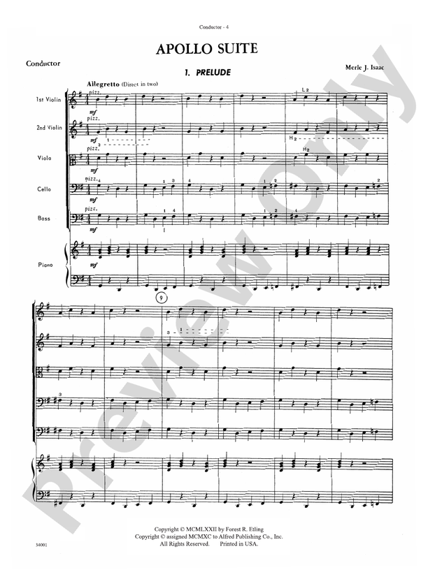 Classics from Merle Isaac – String Orchestra Conductor Score & Parts (Digital Download)