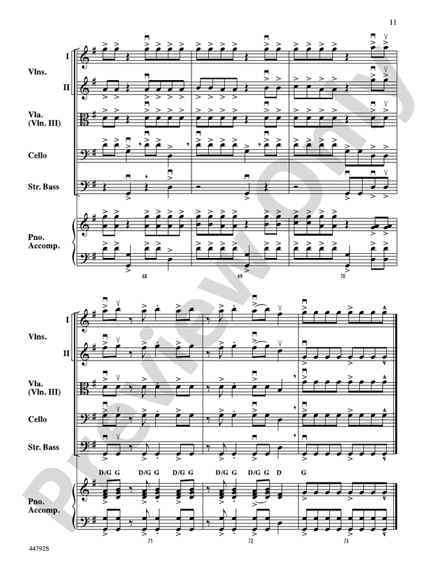 Wind Dancer - String Orchestra Conductor Score & Parts (Digital Download)