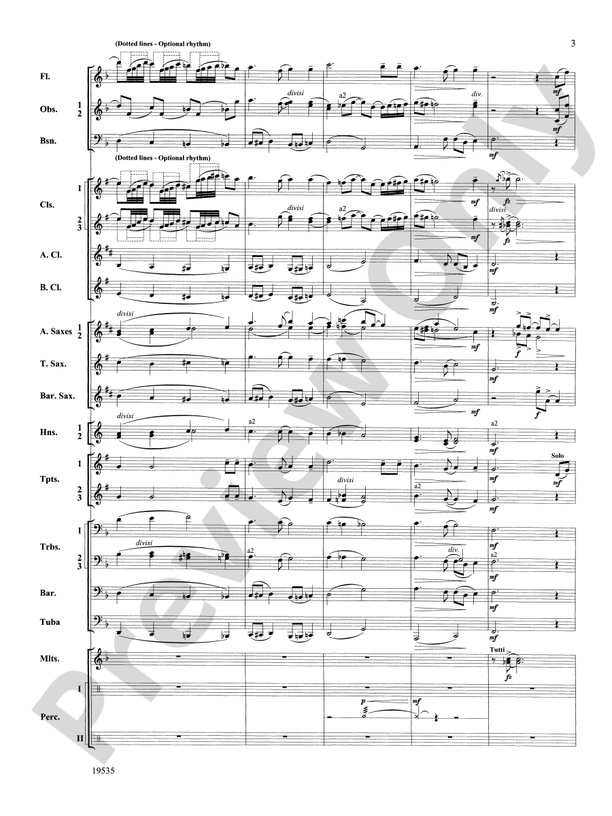 Fantasy on an African-American Spiritual - Concert Band Conductor Score & Parts (Digital Download)