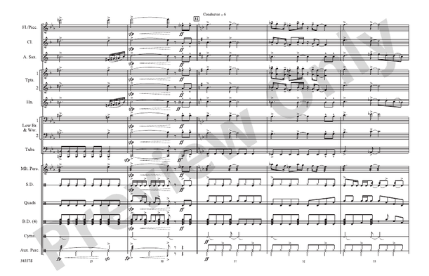 Soul Man – Marching Band Conductor Score & Parts (Digital Download)