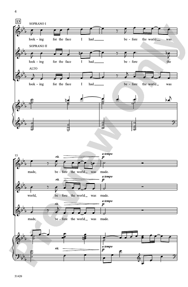 Before the World Was Made - SSA Choral Octavo (Digital Download)