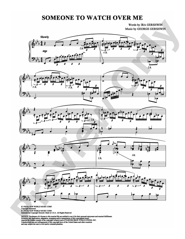 Someone to Watch Over Me - DSM-PS-0002208 - Piano (Digital Download)